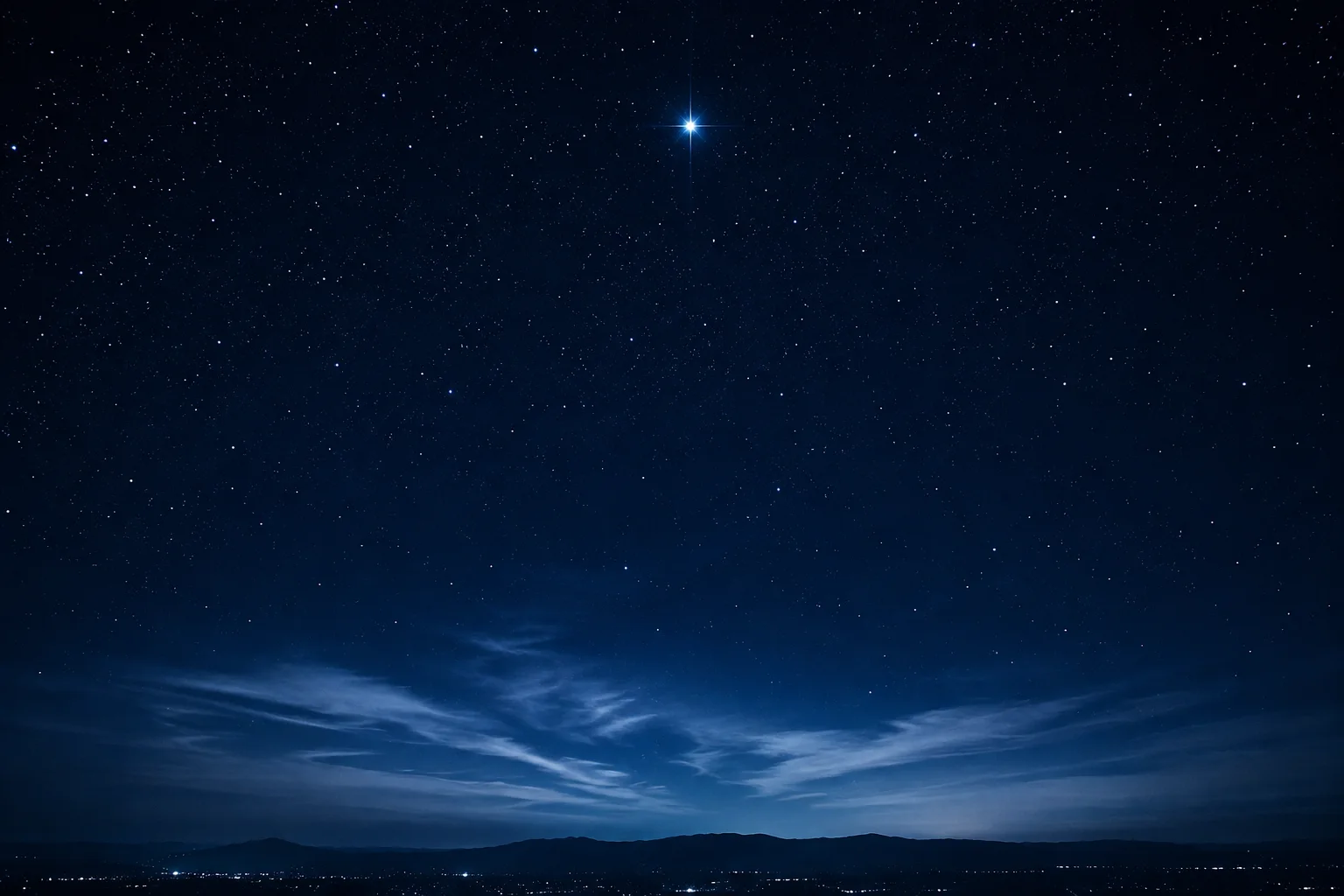 夜空に輝く一番星。社名Asterの由来であるギリシャ語の「星」のイメージ