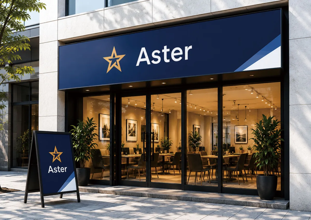 Asterの店舗看板・ウィンドウサイン・のぼりなど屋外サインの制作事例